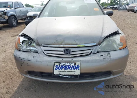 2003 Honda Civic Lx z USA, uszkodzony, nr VIN 2HGES16563H562592